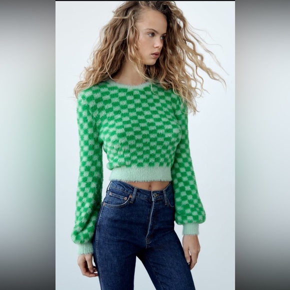 Zara green sweater 💚 - Picture 1 of 4